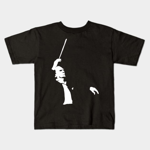 Orchestra Conductor Kids T-Shirt by vivalarevolucio